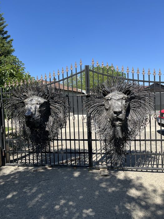 Sculptura otel realizata manual , Leu -Andrei Ghita