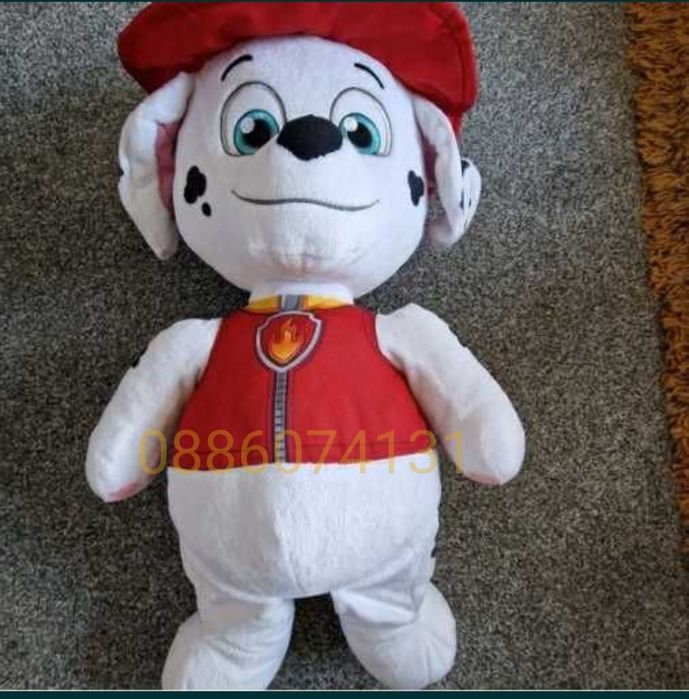 Голяма плюшена играчка Пес Патрул, 65см Куче Скай, Чейс, Роки, Маршал