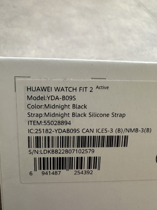 Huawei Watch Fit 2 Midnight Black