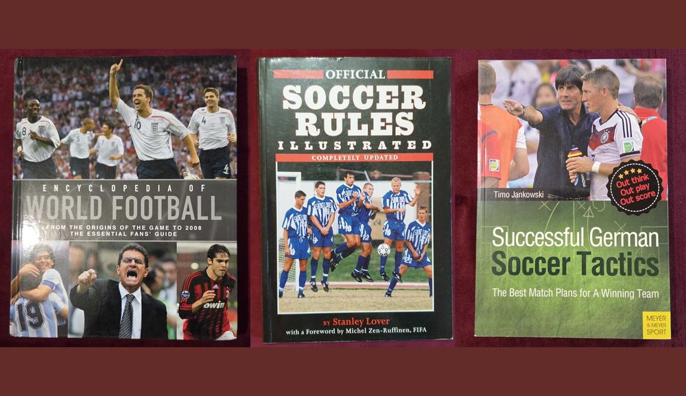26 футболни енциклопедии, биографии, справочници, история