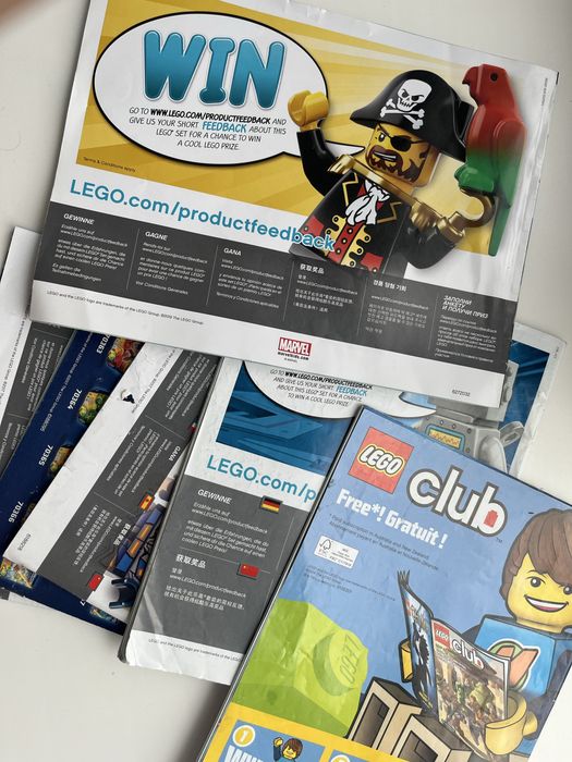 Истуркции к старым набором lego