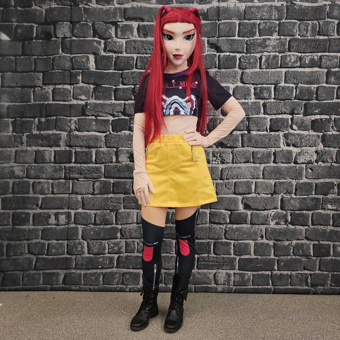 Costum mascotă anime Mira Kpop Demon Hunters 3D fashion girl premium