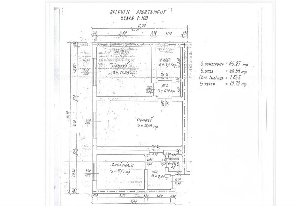 Vand apartament 2 camera in Campina, zona Scoala Centrala