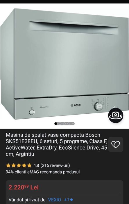 Masina spalat vase Bosh