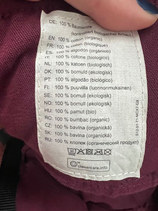 Manduca XT Denim Berry - Marsupiu Ergonomic (Bumbac Organic)