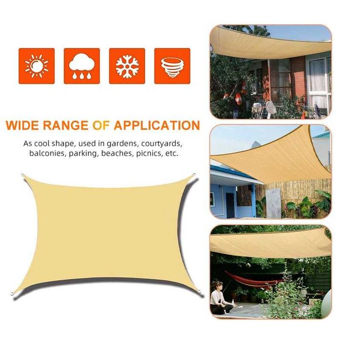 Парусная теневая сетка 3*3