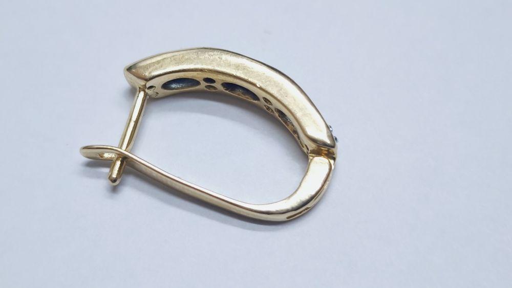 Серьги с сапфирами и бриллиантами