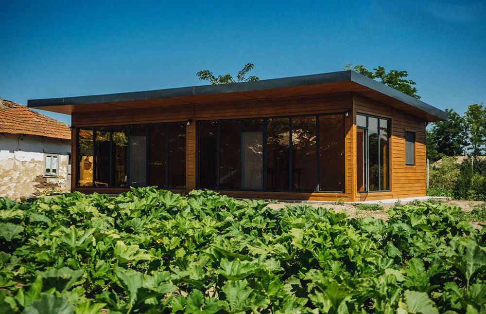 Casa Modulara din structura metalica si panou sandwich de vanzare Targu ...