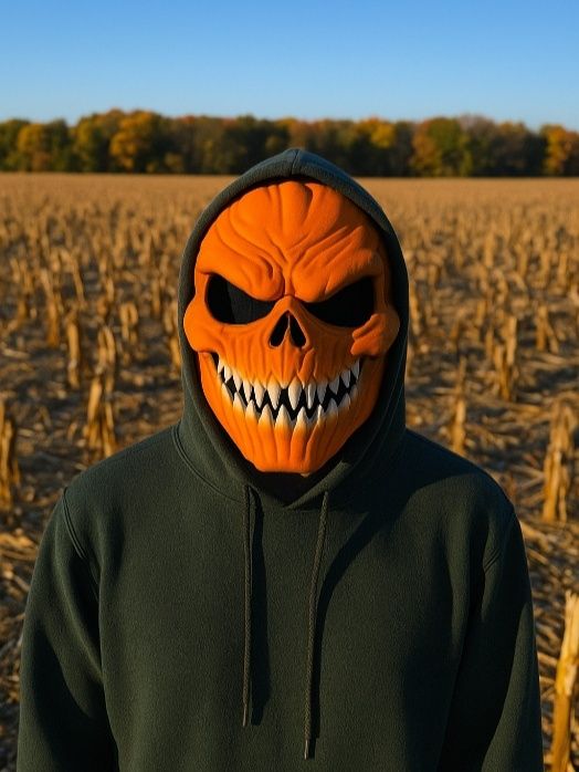 Evil Pumpkin mask 3d
