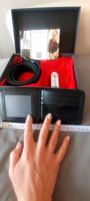 Мъжки сет от колан и портфейл. Нови!!!