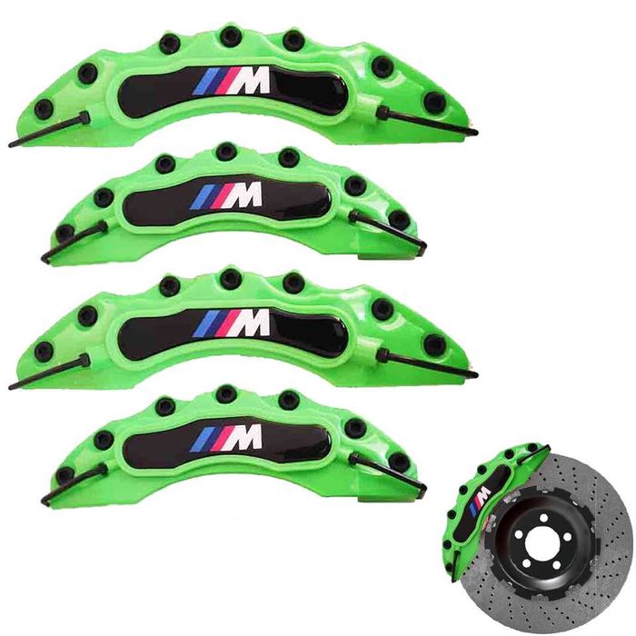 Капаци за спирачни апарати БМВ BMW M POWER комплект 4 броя зелени