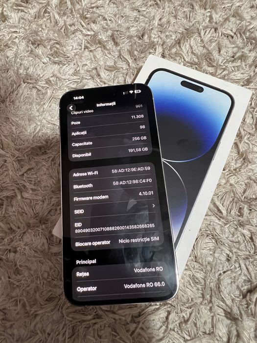 Iphone 14 pro max 256gb