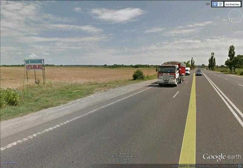 Inchiriez teren Ciolpani 6300 MP stradal DN1