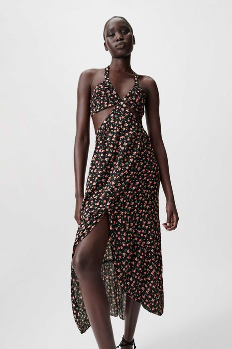 Rochie de vara cu decupaj ZARA