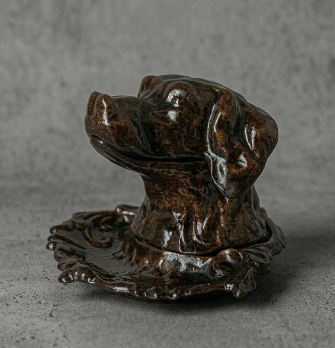 Винтажная пепельница "Голова собаки". Силумин.  1960е-1980е гг.