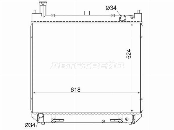 Радиатор Toyota Hiace