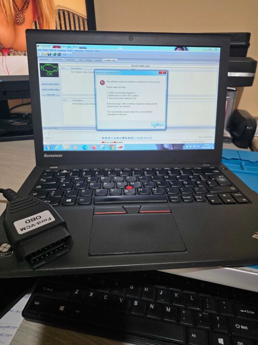 Interfata VCM Ford cu laptop Lenovo X250