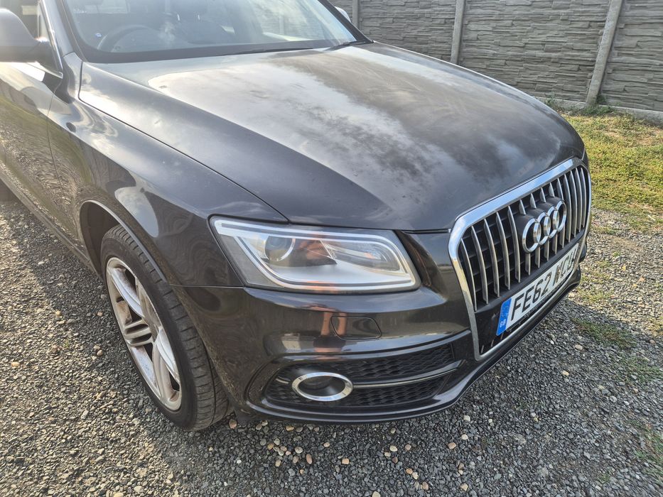 Fata completa Audi Q5 8R 2012-2016 Bixenon Led Bara fata/Capota/Aripa stanga-dreapta/Far stanga-dreapta/Trager cu radiatoare