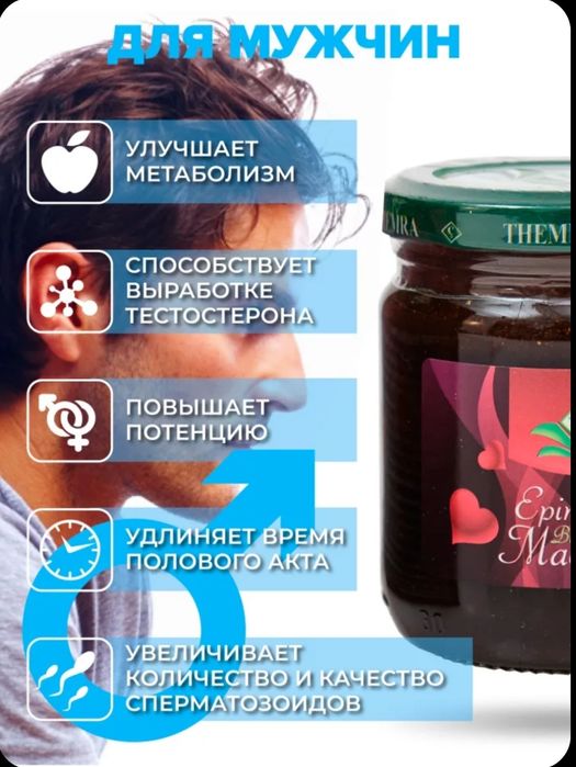 Медовая паста для мужчин. Themra Турция