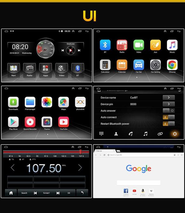 Мултимедия Mercedes E Class Двоен дин W211 E220 E270 Android Навигация