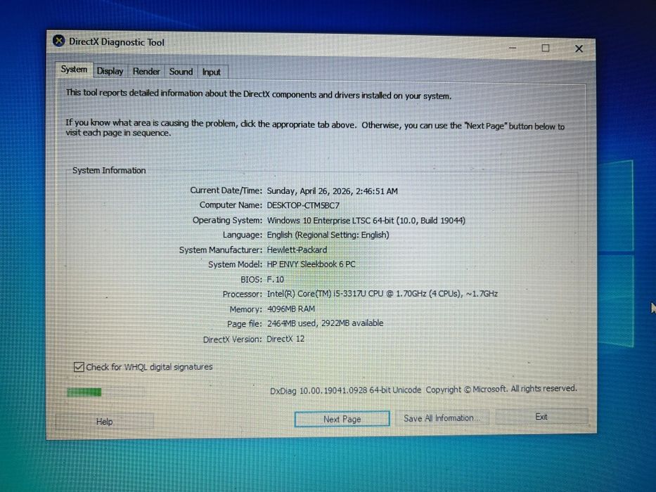 Vand laptop hp envy i5 8gb ram