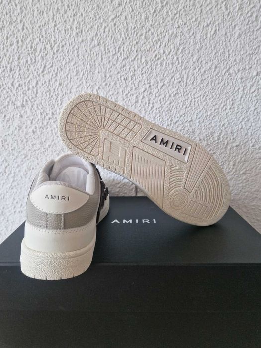 Adidasi AMIRI Skeleton albi maro 43