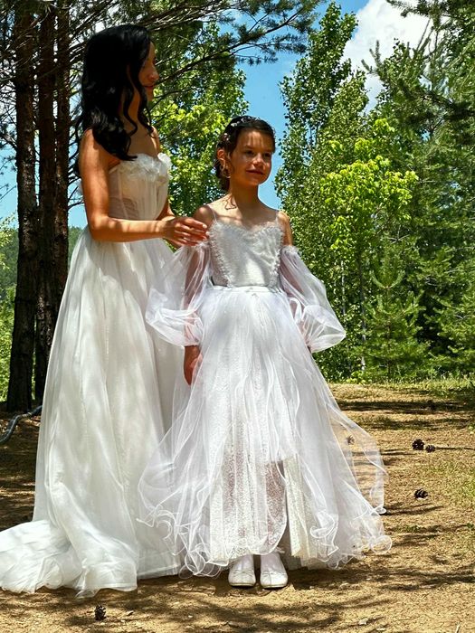 Шаферска Рокля за шаферка момиче 8 години