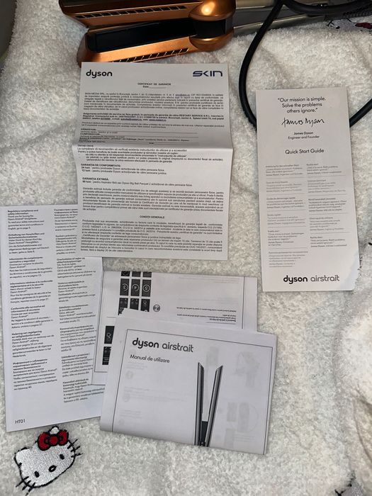 Placă de păr Dyson Airstrait HT01-Nichel/Cupru