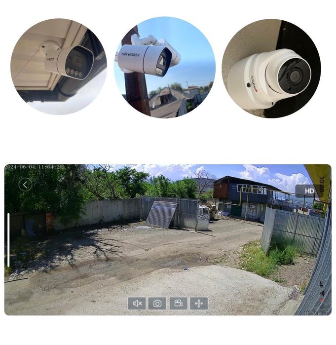 Установка видеонаблюдения