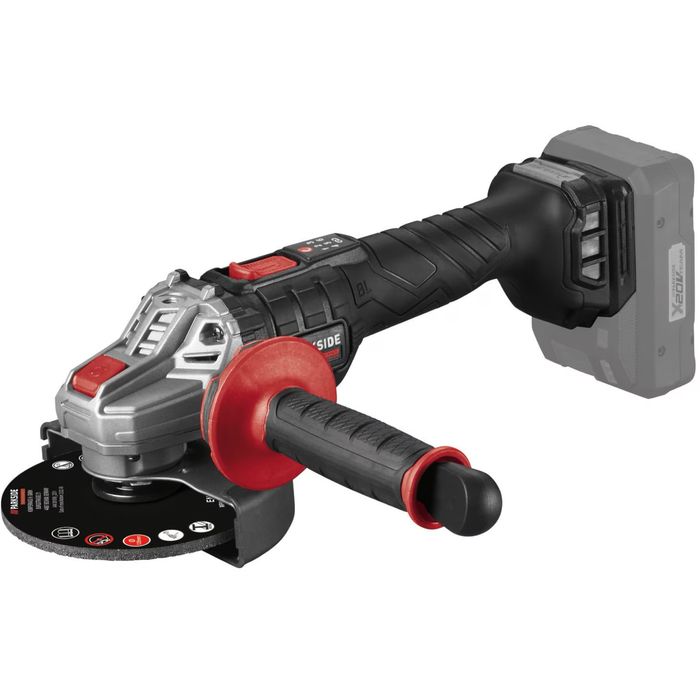 Ъглошлайф parkside парксайд х20в Д4 с копче акумулаторен