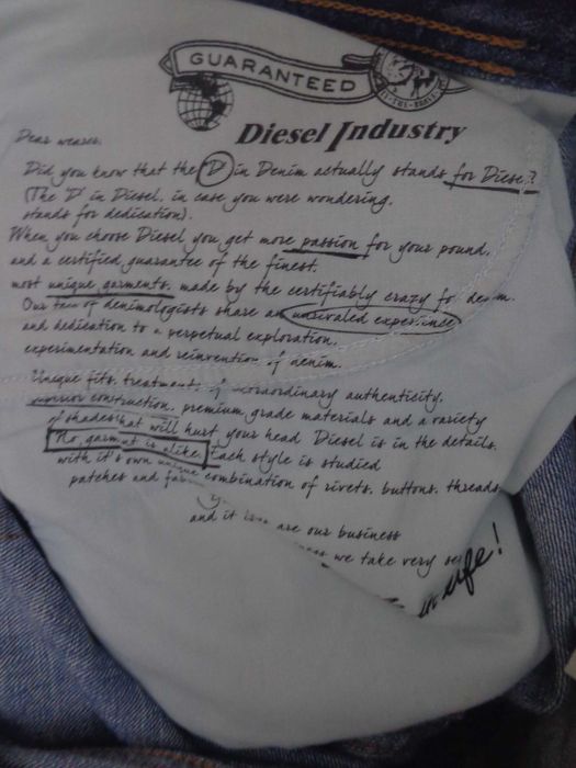 Blugi Diesel Waykee Regular Straight 0286A marimea W36/L34