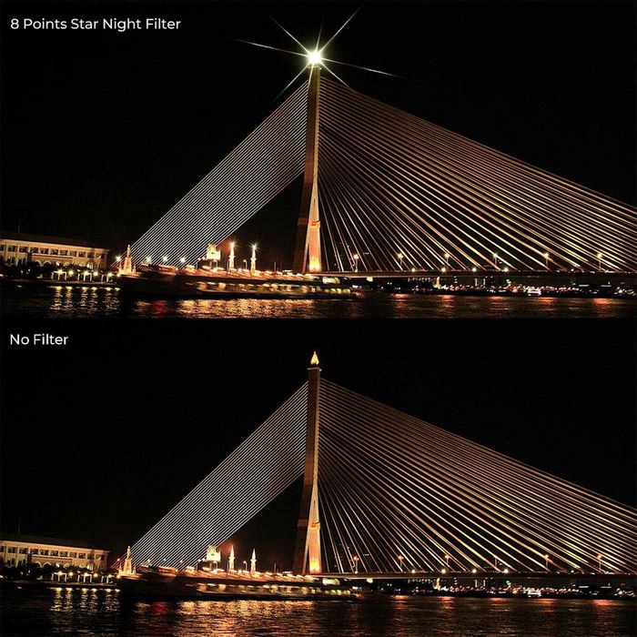 K&F Concept 2 в 1 променлив звезден филтър Star 4 + Star 8