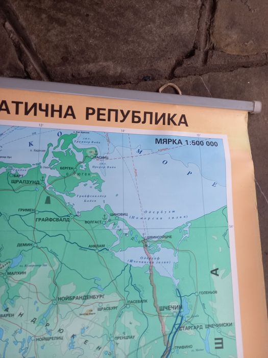 Карта Германска демократична република