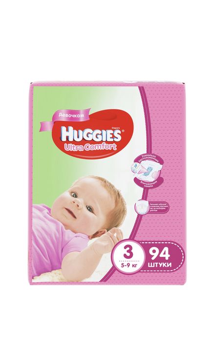 Huggies Ultra Comfort 4+/68, 4/80, 3/94