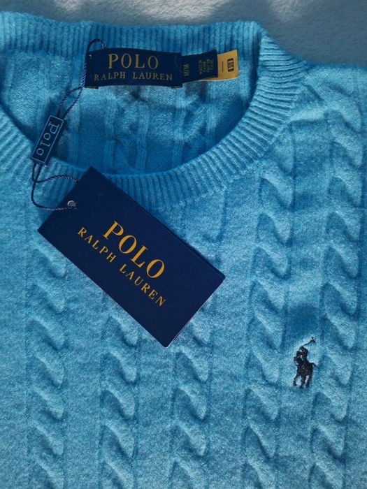 Разпродажба на Polo Ralph Lauren пуловер светло син