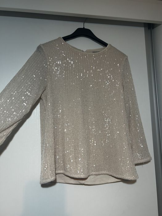 Bluza roz pal cu paiete XS-S H&M