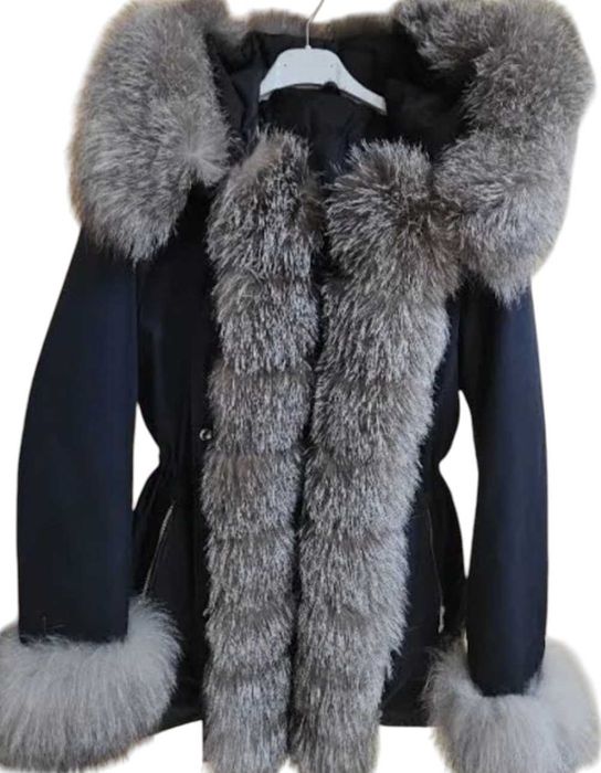 Дамска парка със естествен косъм!