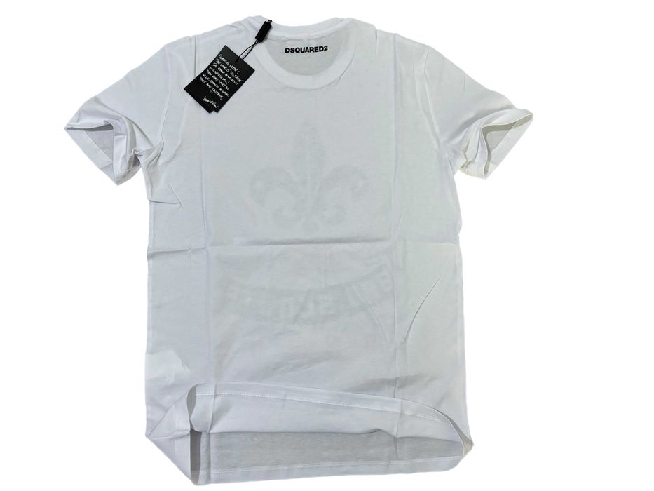 Мъжка бяла тениска Dsquared2 Slim Fit - M, L