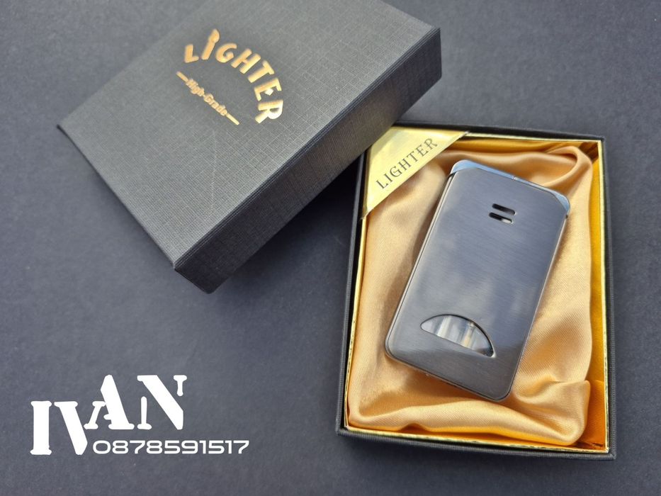 Газова запалка с два различни пламъка (Три цвята)