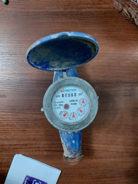 Суу счетчик счетчик для воды 25мм Uzmeter ыслеп турыпты