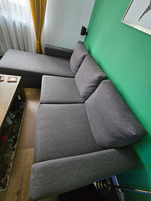 Colțar extensibil MARSLEV gri închis