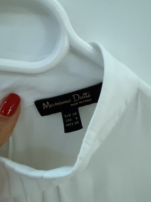 риза Massimo Dutti, бяла, 38
