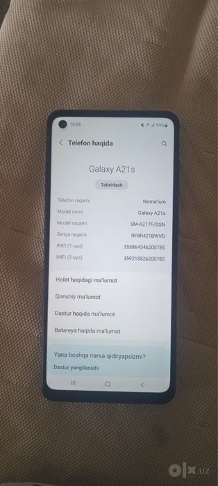 Samsung A21s Sotiladi