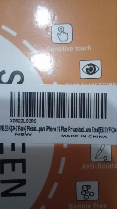 Продам стекла на iphone 16 plus приватные