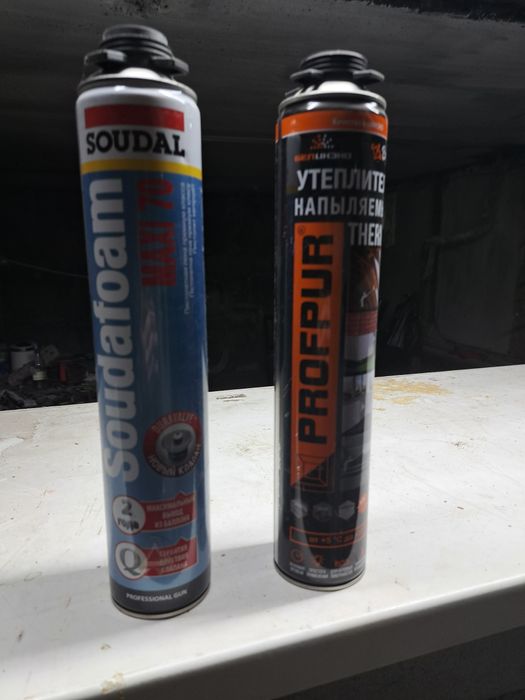 Монтажная пена и напыляемый утеплитель