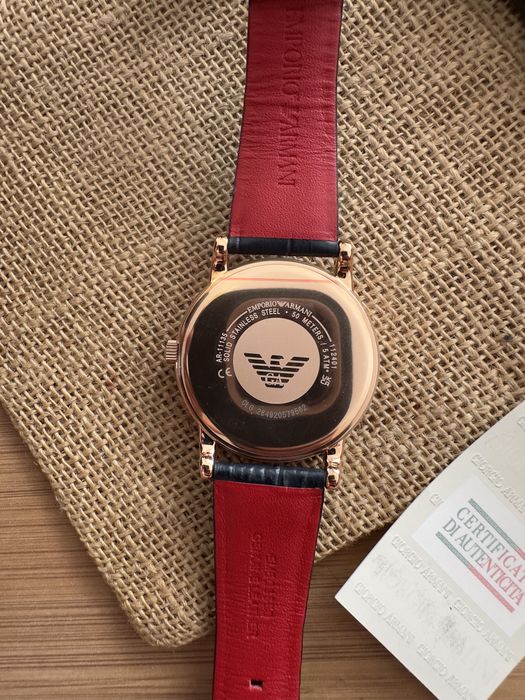 Ceas Emporio Armani barbatesc nou exceptional curea de piele AR11135