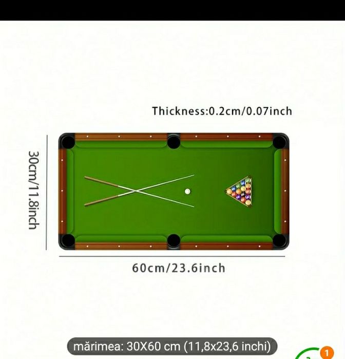 Covoras biliard pt iubitorii de biliard