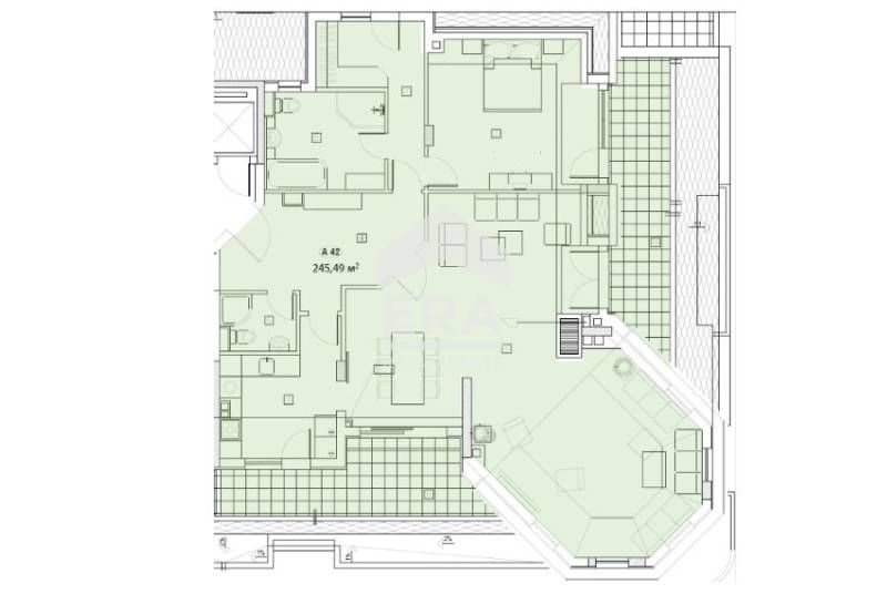 Пентхаус с панорамни тераси в нова емблематична сграда в Център