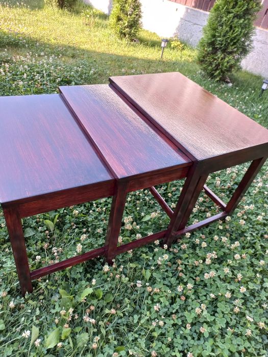 Set 3 măsuțe lemn, mobilă