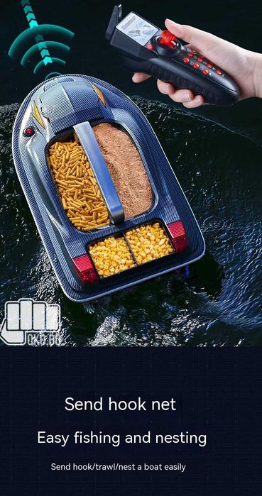 Промо цена до края на Декември Лодка за захранка HJ817 Vulcan Pro